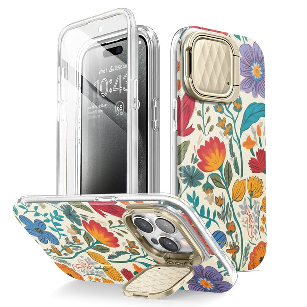 iPhone 15 Cosmo Mag Case - Rainbow Garden