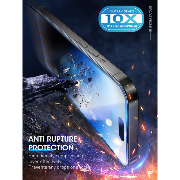 iPhone 15 Plus 6.7 inch 2.5D Tempered Glass Screen Protector - Clear