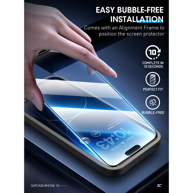 iPhone 15 Pro Max 6.7 inch 2.5D Tempered Glass Screen Protector - Clear