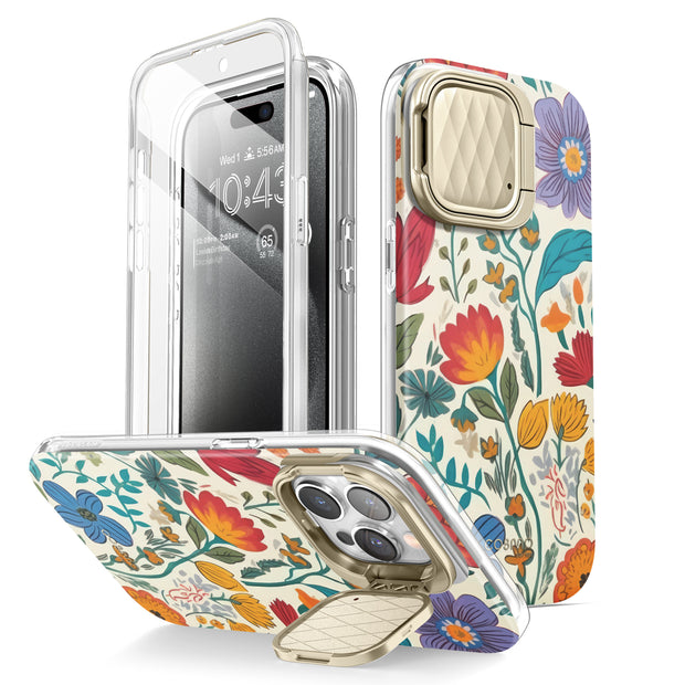 iPhone 15 Pro Max Cosmo Mag Case - Rainbow Garden