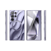 Galaxy S24 Ultra Radiance Protective Phone Case - Metallic Purple