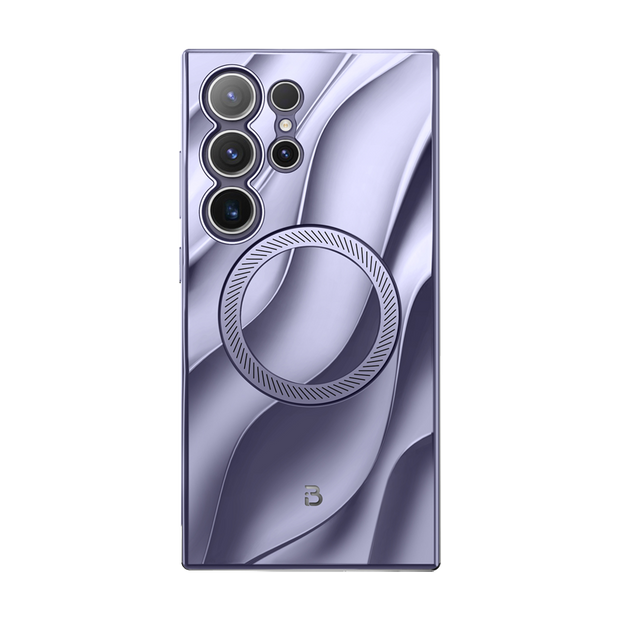 Galaxy S24 Ultra Radiance Protective Phone Case - Metallic Purple