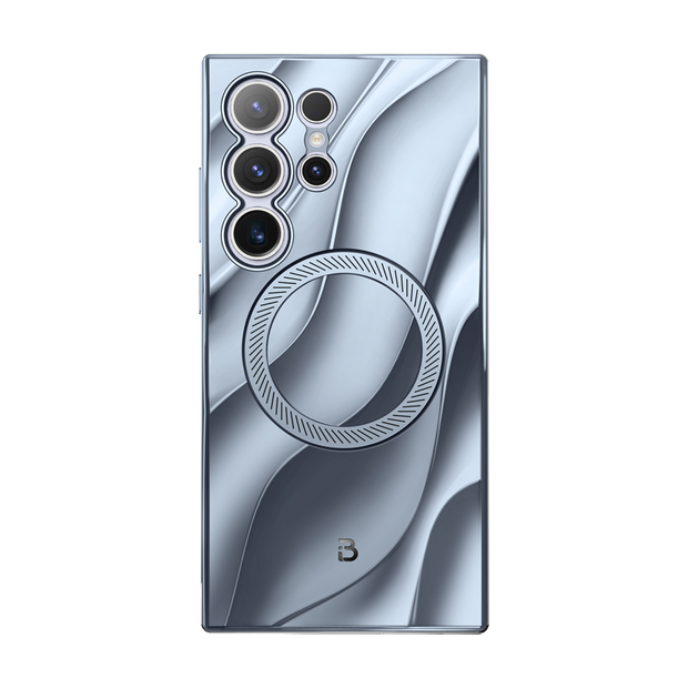 Galaxy S24 Ultra Radiance Protective Phone Case - Metallic Blue