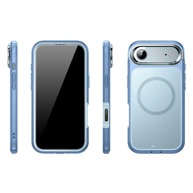 ARES FLIP Series iPhone Air Magsafe Camera Control Button Case - Blue