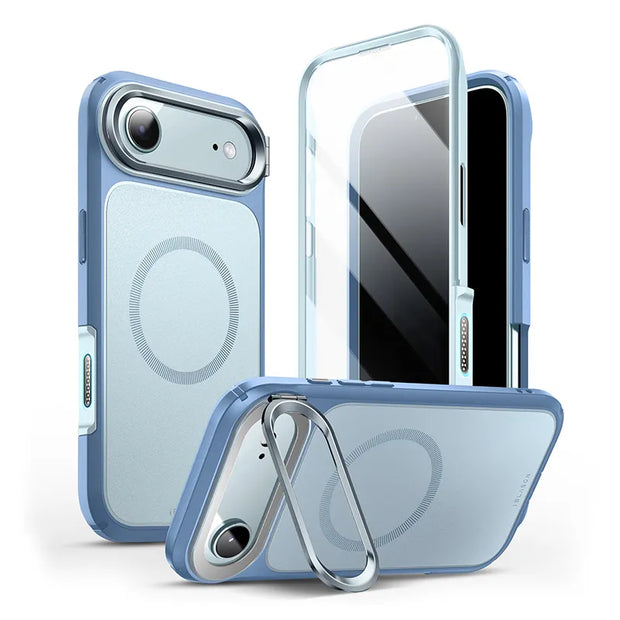 ARES FLIP Series iPhone Air Magsafe Camera Control Button Case - Blue