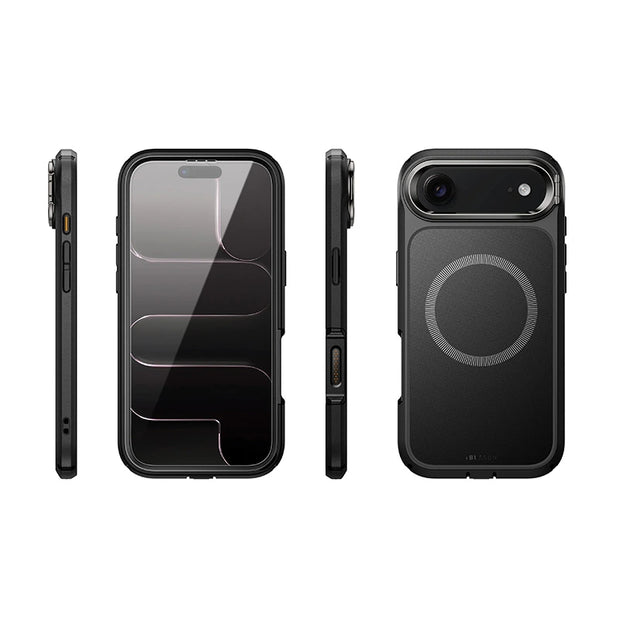 ARES FLIP Series iPhone Air Magsafe Camera Control Button Case - Black
