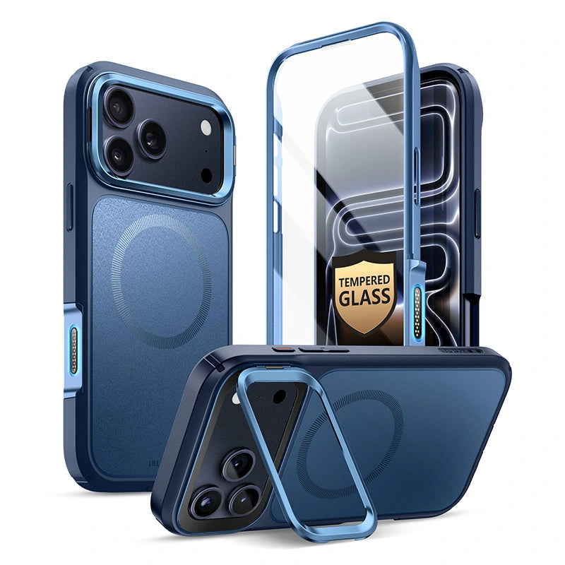 i-Blason Ares Flip Magsafe Rugged Case for iPhone 17 Pro Max, Shock Absorbing, Azure (iPhone2025Max-AreFlip-GSSP-Azure) i-Blason Ares Flip Magsafe Rugged Case for iPhone 17 Pro Max, Shock Absorbing, Azure (iPhone2025Max-AreFlip-GSSP-Azure)