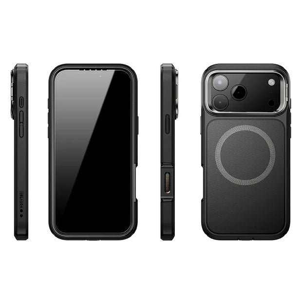 ARES FLIP Series iPhone 17 Pro Magsafe Camera Control Button Case - Black