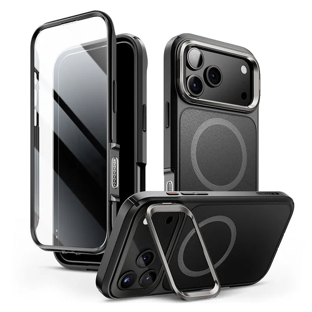 ARES FLIP Series iPhone 17 Pro Magsafe Camera Control Button Case - Black