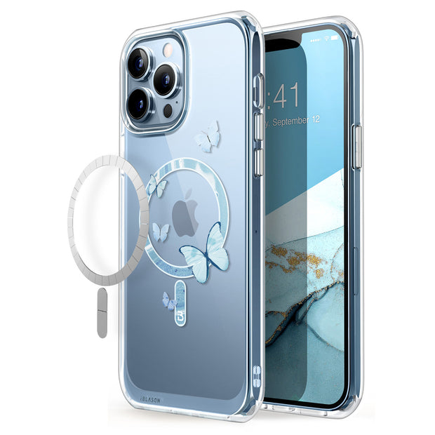 iPhone 13 Pro Max Halo Mag Case(open box) - Butterfly Blue