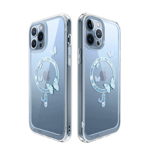 iPhone 13 Pro Max Halo Mag Case - Butterfly Blue