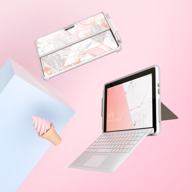 Microsoft Surface Go Cosmo Case-Marble Pink