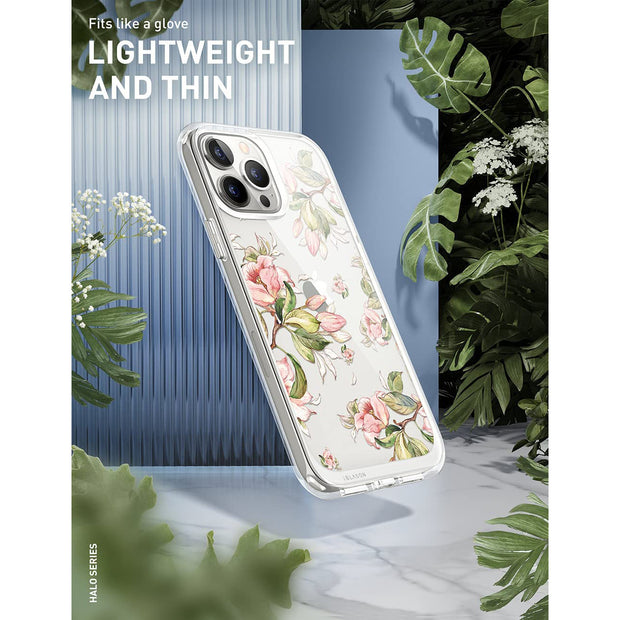 iPhone 13 Pro Max Halo Case - Flower Buds Peach
