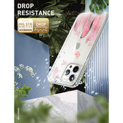 iPhone 13 Pro Max Halo Case - Butterfly Pink