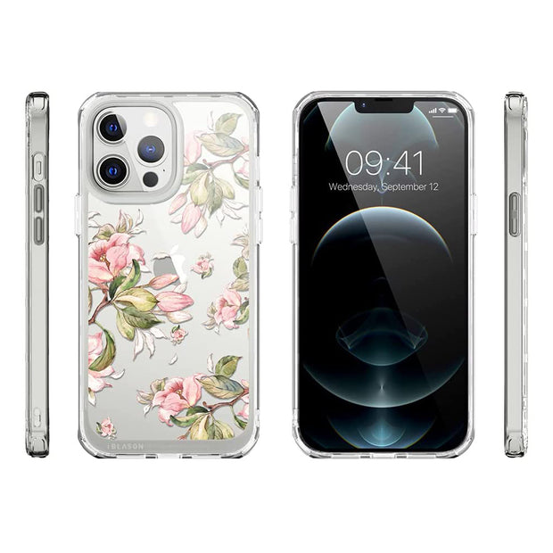 iPhone 13 Pro Max Halo Case - Flower Buds Peach