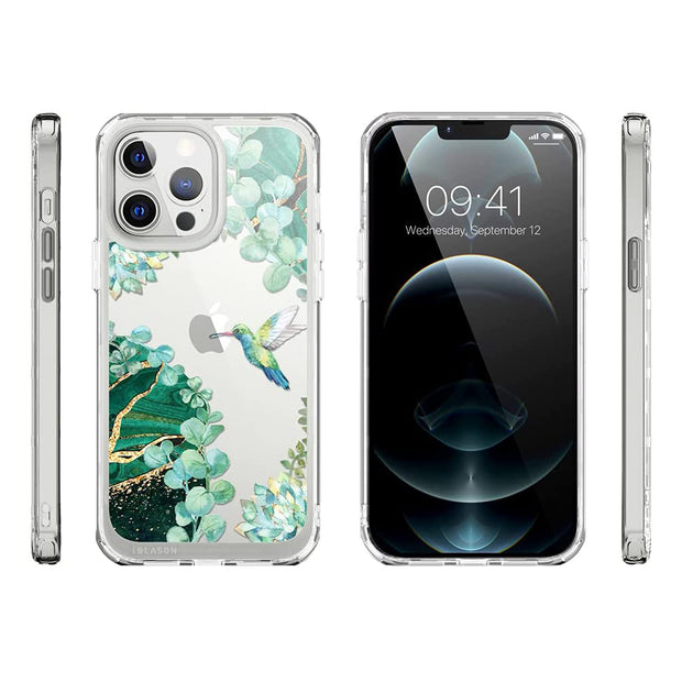 iPhone 13 Pro Max Halo Case - Green Hummingbird