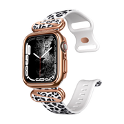 Apple Watch 44/45mm Cosmo Prints Case -White Leopard