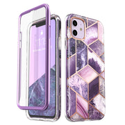 iPhone 11 Cosmo Case-Marble Purple