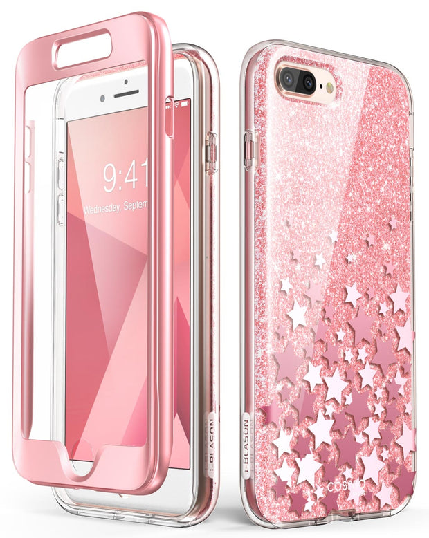 iPhone 8 Plus | 7 Plus Cosmo Case-Glitter Pink