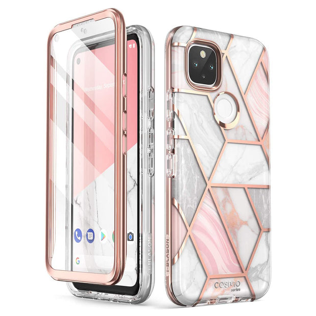 Google Pixel 5 Cosmo Case - Marble Pink