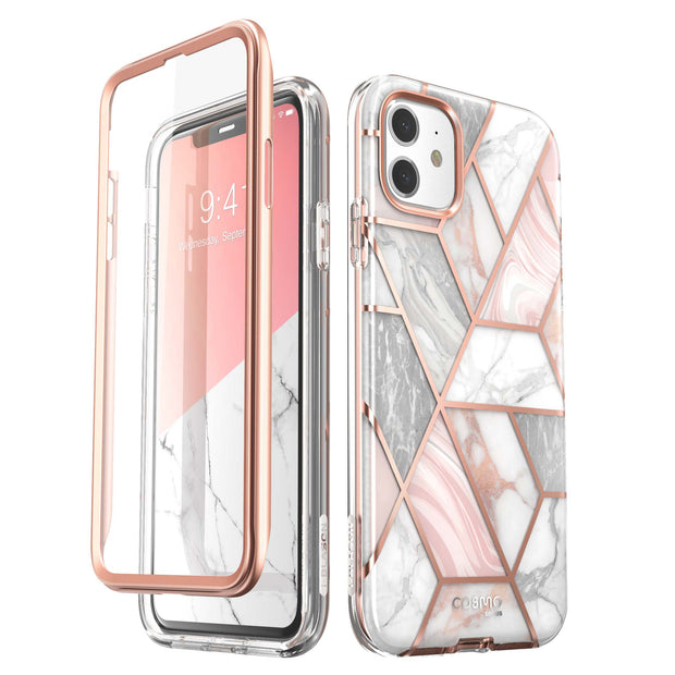 iPhone 11 Cosmo Case-Marble Pink