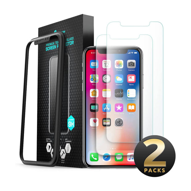 iPhone XS | X Tempered Glass Screen Protector-2 Pack