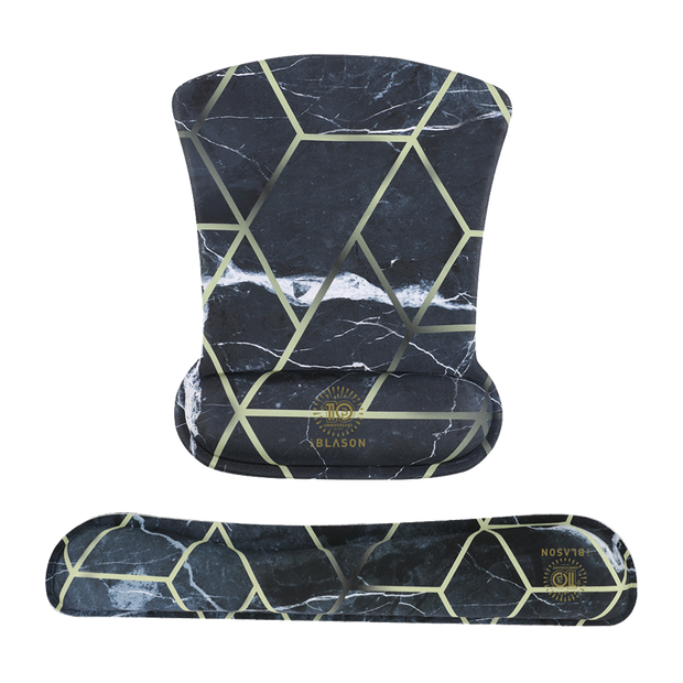 Cosmo Keyboard and Mouse Pad - Marble Black