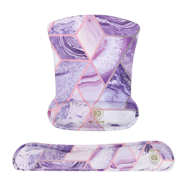 Cosmo Keyboard and Mouse Pad - Marble Purple
