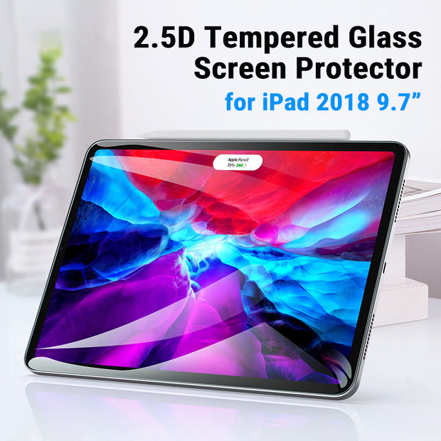 2.5D Curved Glass Screen Protector for iPad 9.7 inch 2017 and 2018