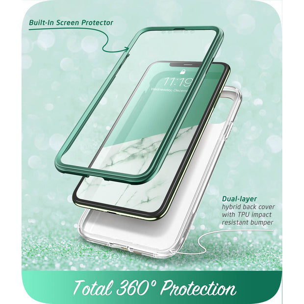 iPhone 11 Pro Max Cosmo Case-Marble Green