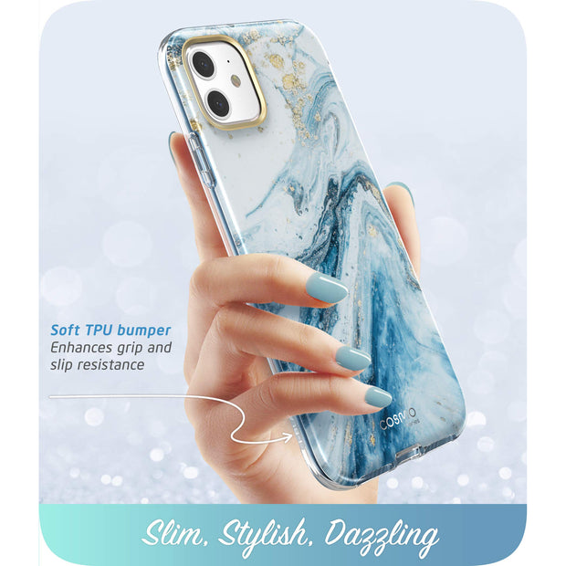 iPhone 11 Cosmo Case-Marble Blue