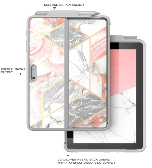 Microsoft Surface Go Cosmo Case-Marble Pink