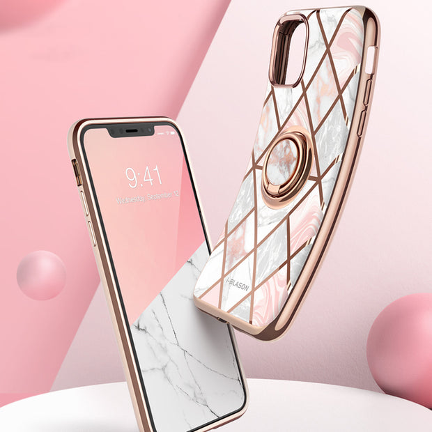 iPhone 11 Pro Max Cosmo Snap Case-Marble Pink