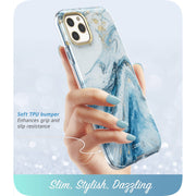 iPhone 11 Pro Cosmo Case-Marble Blue