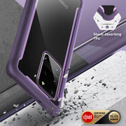 Galaxy S20 Ultra Ares Clear Rugged Case - Purple