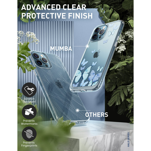 iPhone 13 Pro Max Halo Case - Butterfly Blue