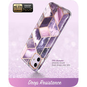 iPhone 11 Cosmo Case-Marble Purple