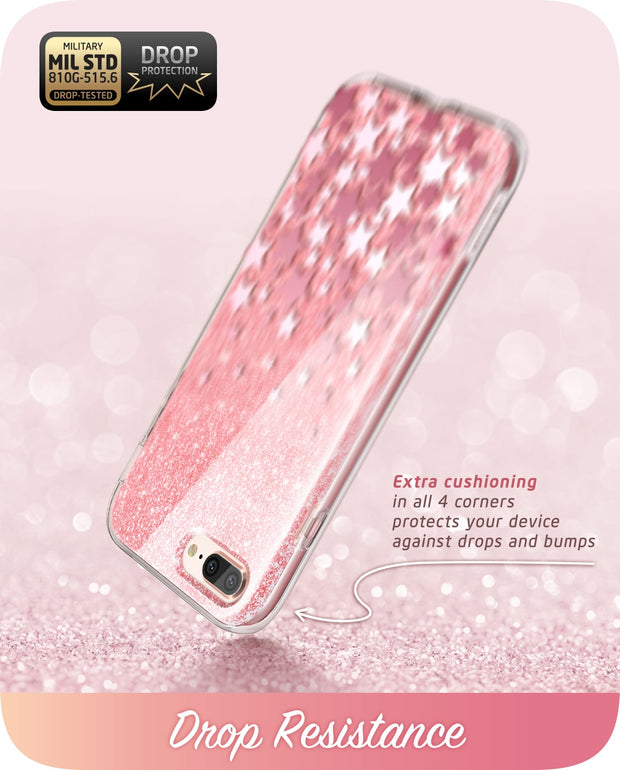 iPhone 8 Plus | 7 Plus Cosmo Case-Glitter Pink