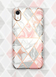 iPhone XR Cosmo Lite Case-Marble Pink