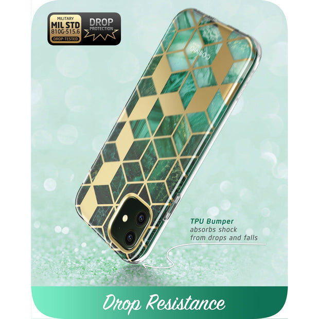 iPhone 11 Cosmo Case-Marble Green