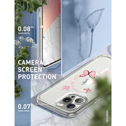 iPhone 13 Pro Halo Mag Case - Butterfly Pink