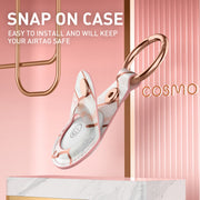 AirTag Cosmo Case - Marble Pink (4 Pack)
