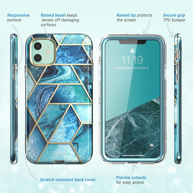 iPhone 11 Cosmo Case(open box)-Ocean Blue