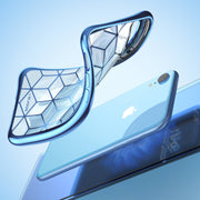 iPhone XR Cube Case-Blue