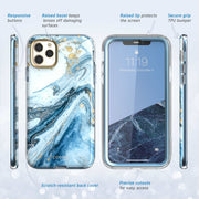 iPhone 11 Pro Cosmo Case-Marble Blue