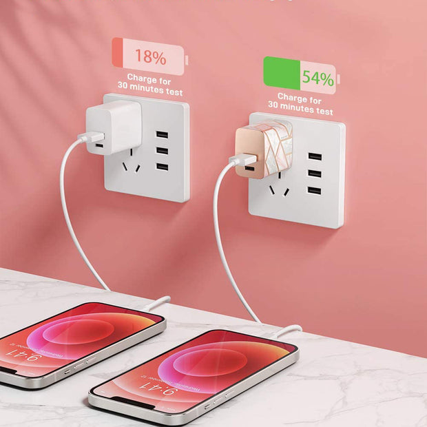 Cosmo 20W Power Adapter - Marble Pink