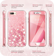 iPhone 8 Plus | 7 Plus Cosmo Case-Glitter Pink