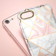 iPhone SE Cosmo Lite Case-Marble Pink