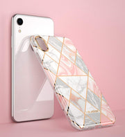 iPhone XR Cosmo Lite Case-Marble Pink