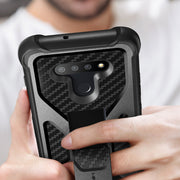 LG K51 Transformer Rugged Bumper Case-Black